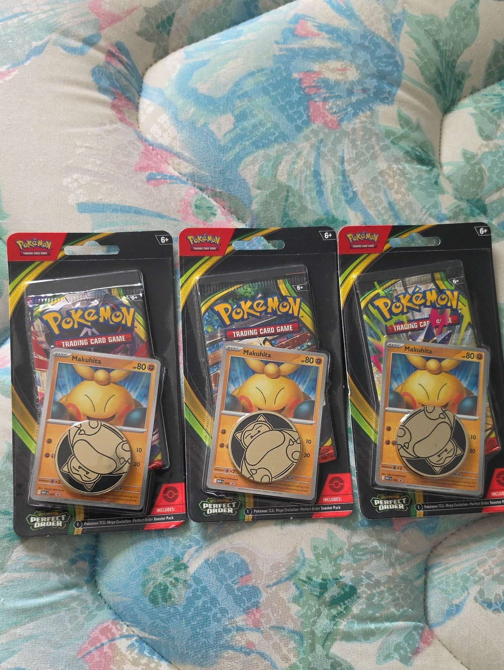 Pokemon Trading Card Game Makuhita Pin Pack - Yellow, Black, Orange